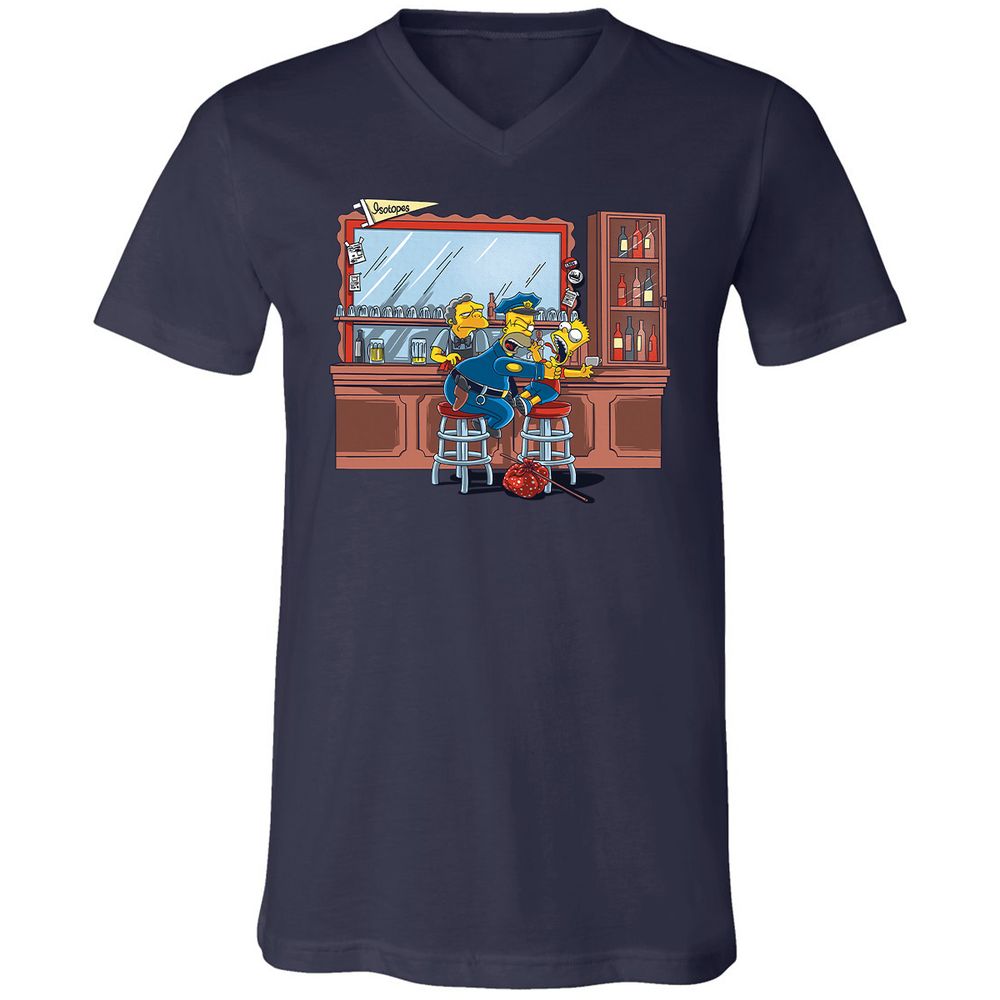 Unisex V-Neck T-Shirt - G68N91D2 - Navy - 2