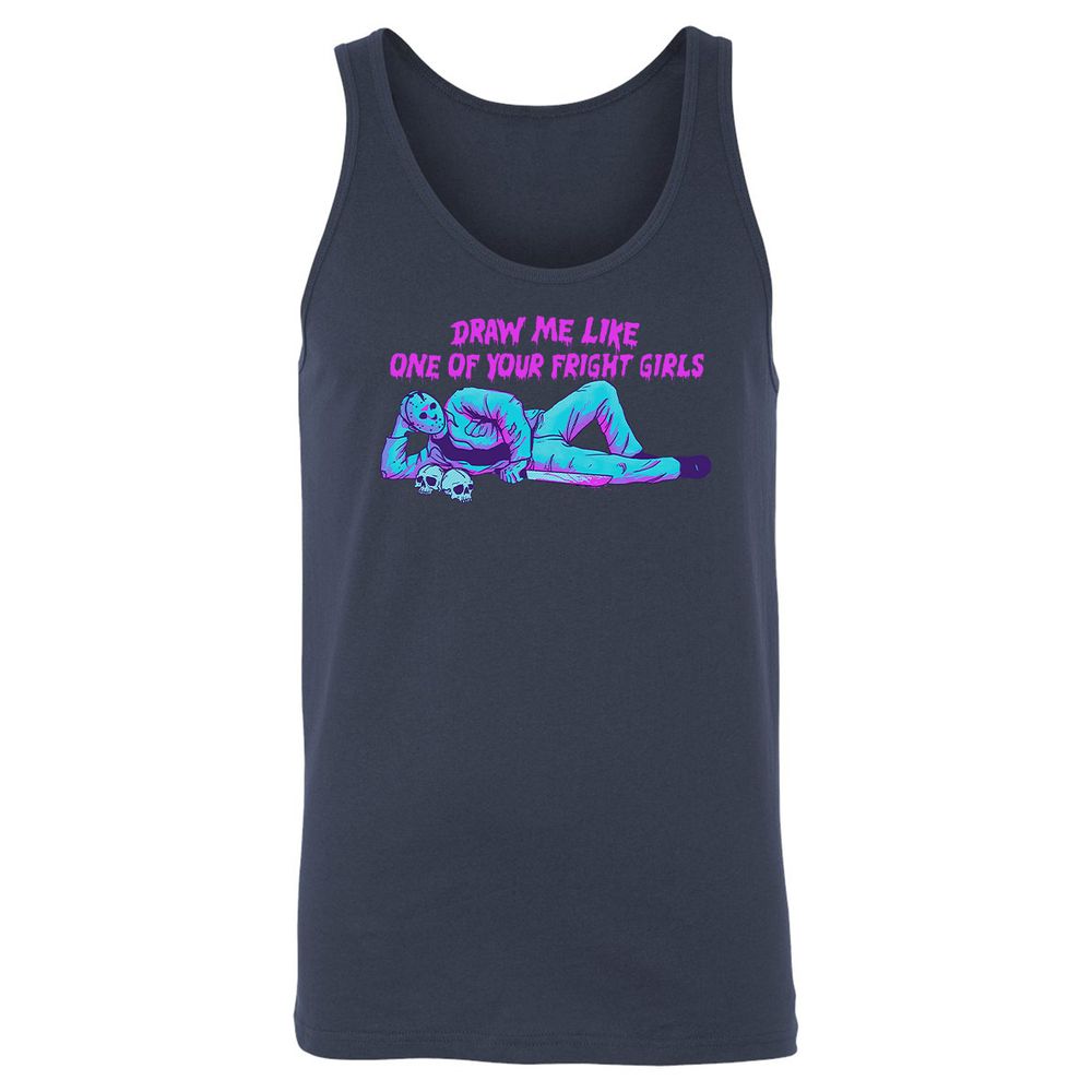 Unisex Jersey Tank - HX7PT4FQ - Navy - 2