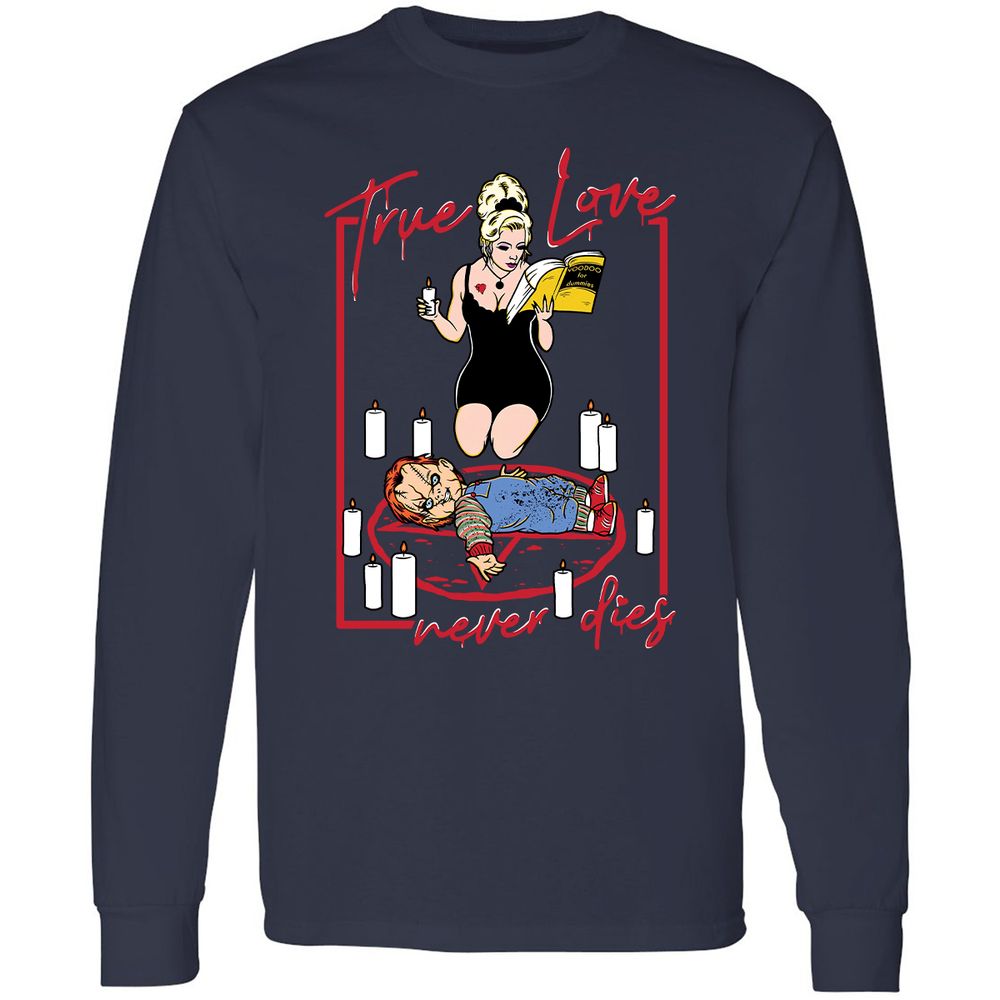 Long Sleeve T-Shirt - 98XA5SKP - Navy - 2