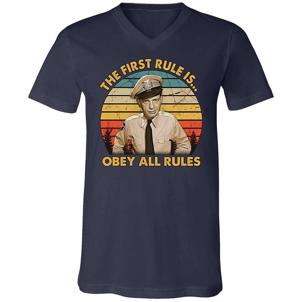 Unisex V-Neck T-Shirt - DD1F3U1Z - Navy - 2