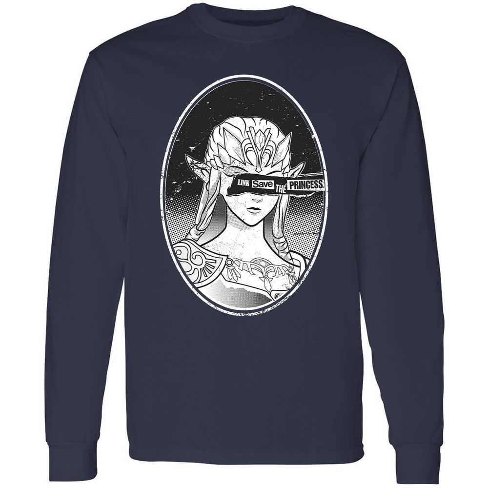 Long Sleeve T-Shirt - CL9VX4MZ - Navy - 2