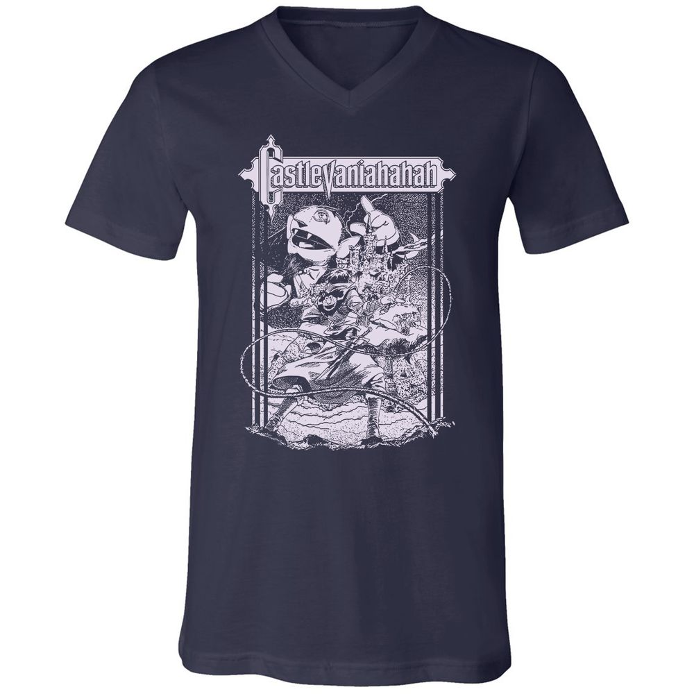 Unisex V-Neck T-Shirt - UL187RWZ - Navy - 2