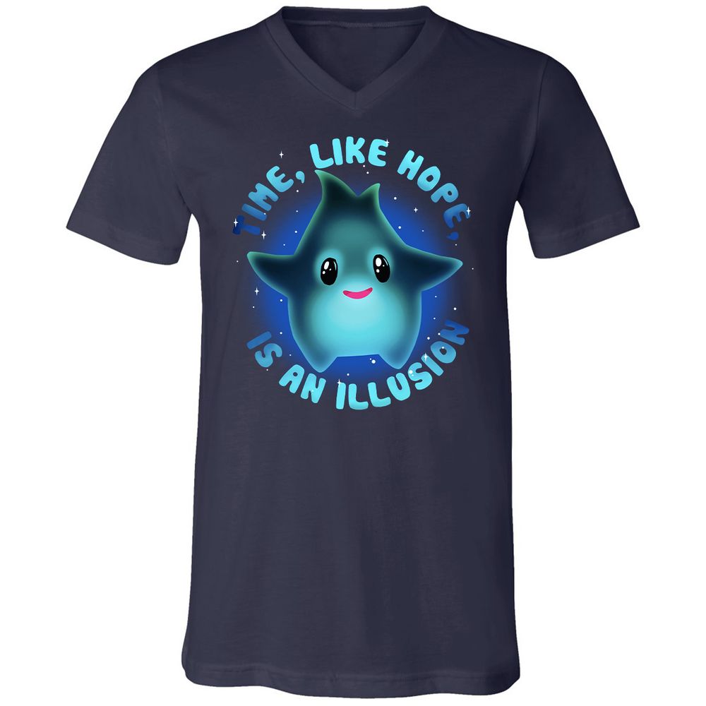 Unisex V-Neck T-Shirt - 86VDM62S - Navy - 2