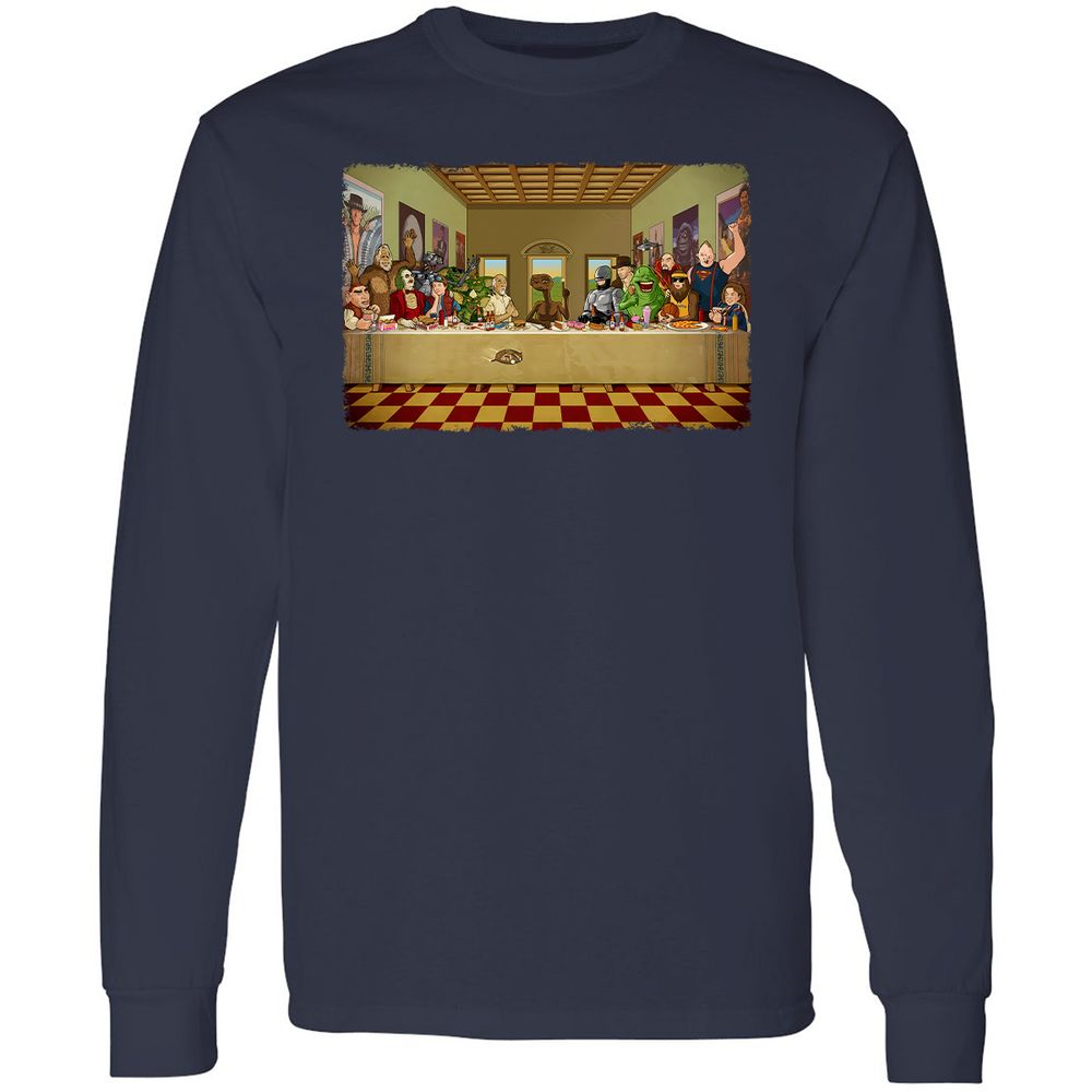 Long Sleeve T-Shirt - H7N7Y4EM - Navy - 2