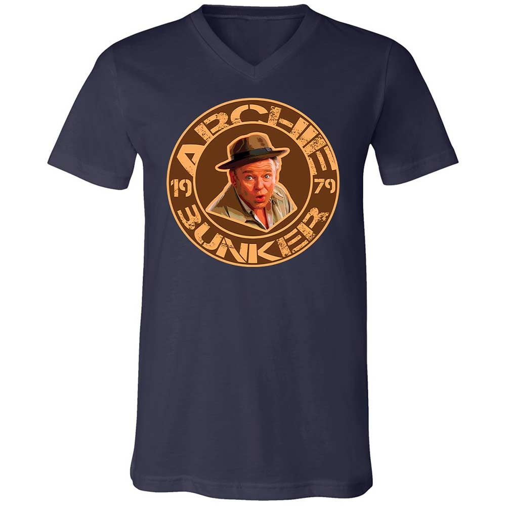 Unisex V-Neck T-Shirt - BVVSGMQB - Navy - 2