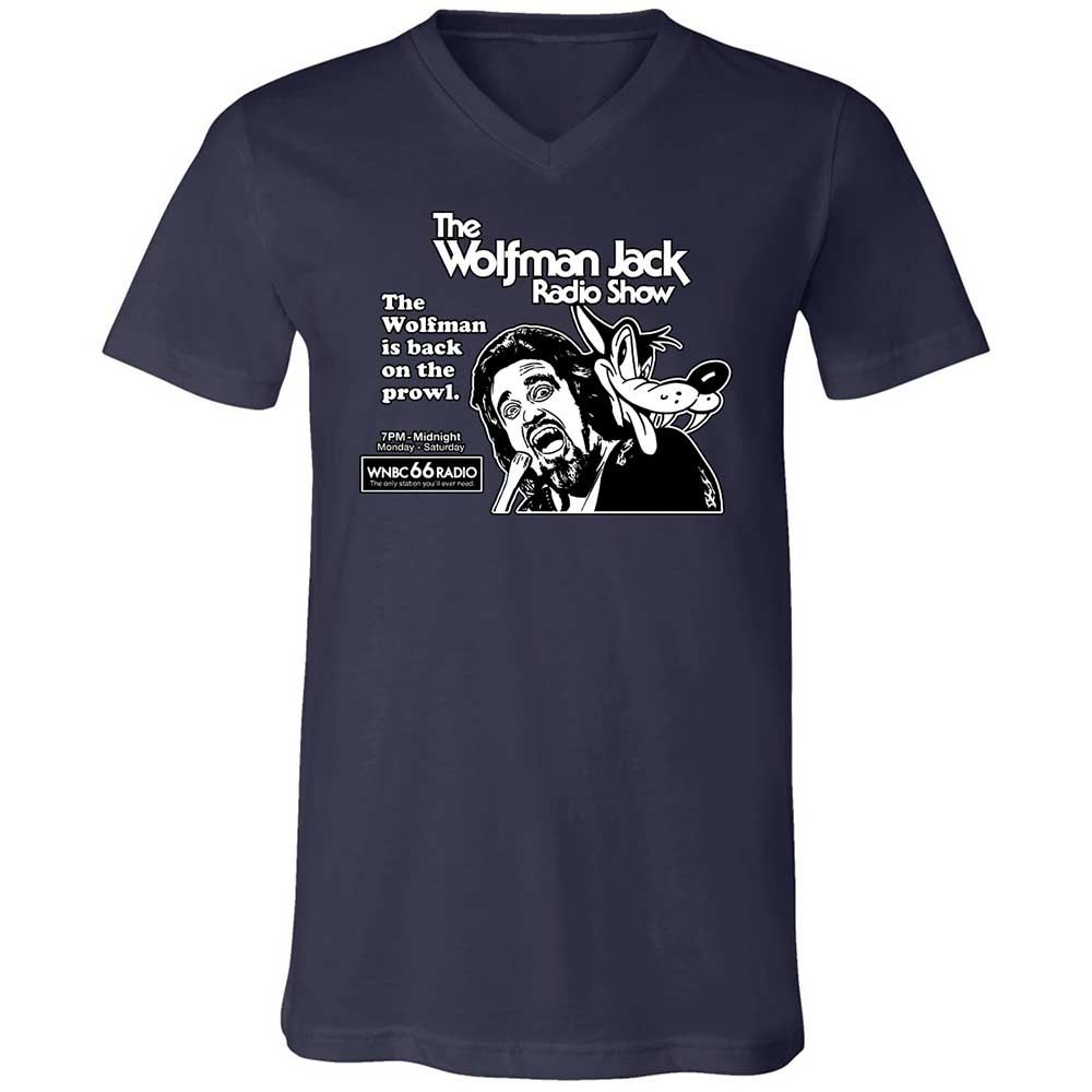 Unisex V-Neck T-Shirt - 5KW6VL9X - Navy - 2