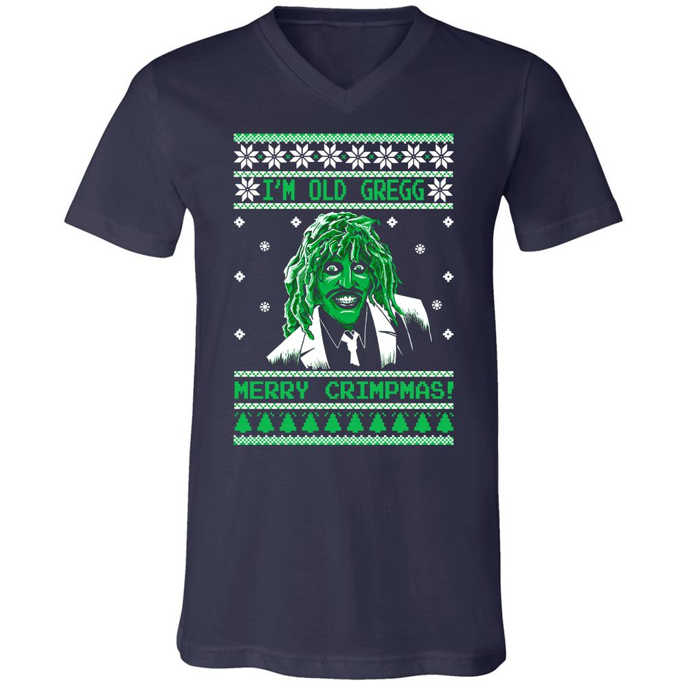 Unisex V-Neck T-Shirt - 9AKW1FDB - Navy - 2