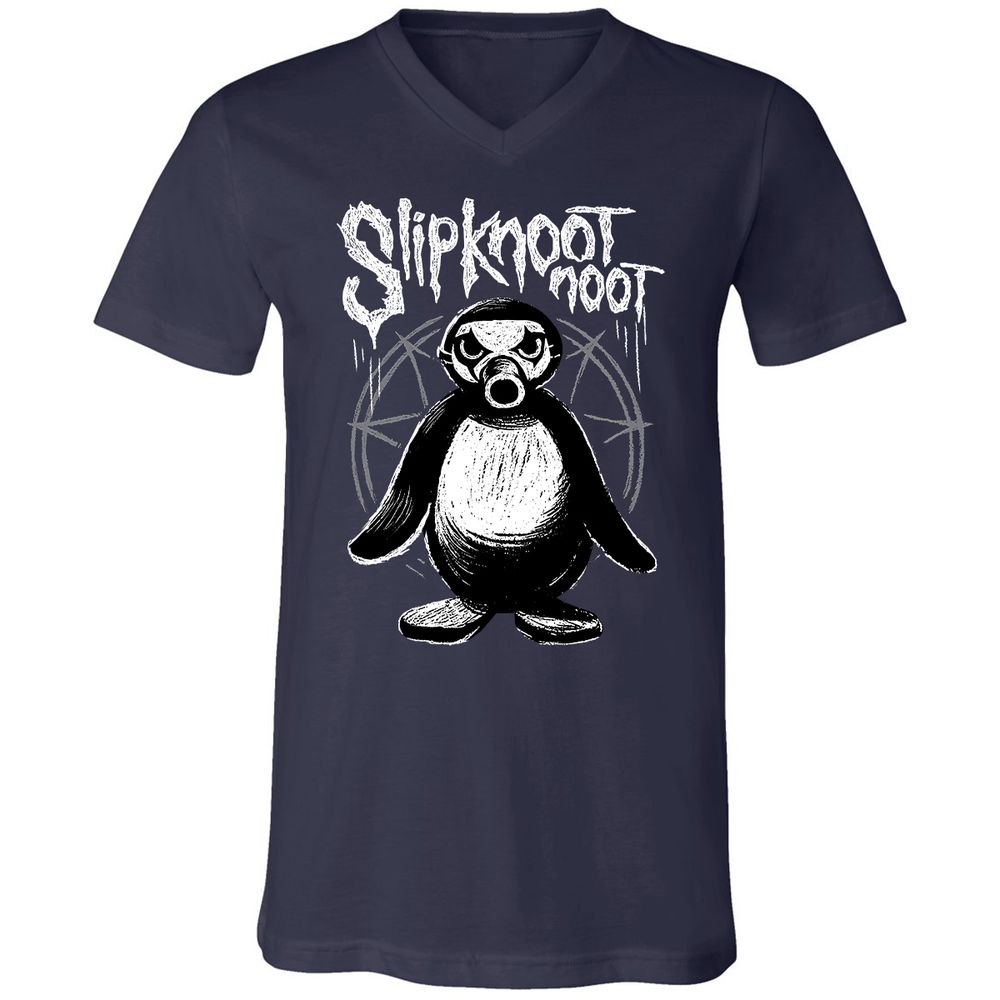 Unisex V-Neck T-Shirt - RY8STQJY - Navy - 2