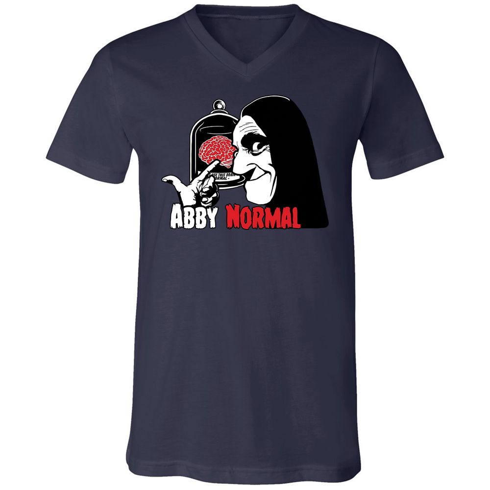 Unisex V-Neck T-Shirt - WKXHHZ8C - Navy - 2