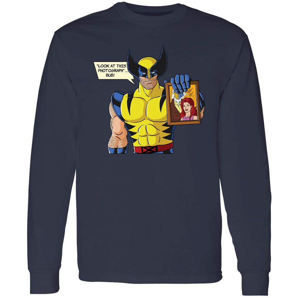 Long Sleeve T-Shirt - A8XF7L93 - Navy - 2