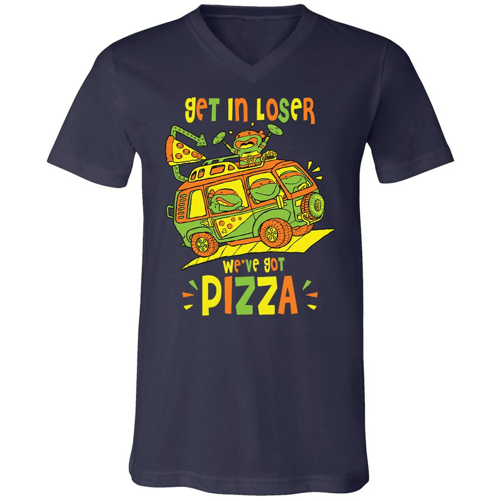 Unisex V-Neck T-Shirt - JACFERP9 - Navy - 2