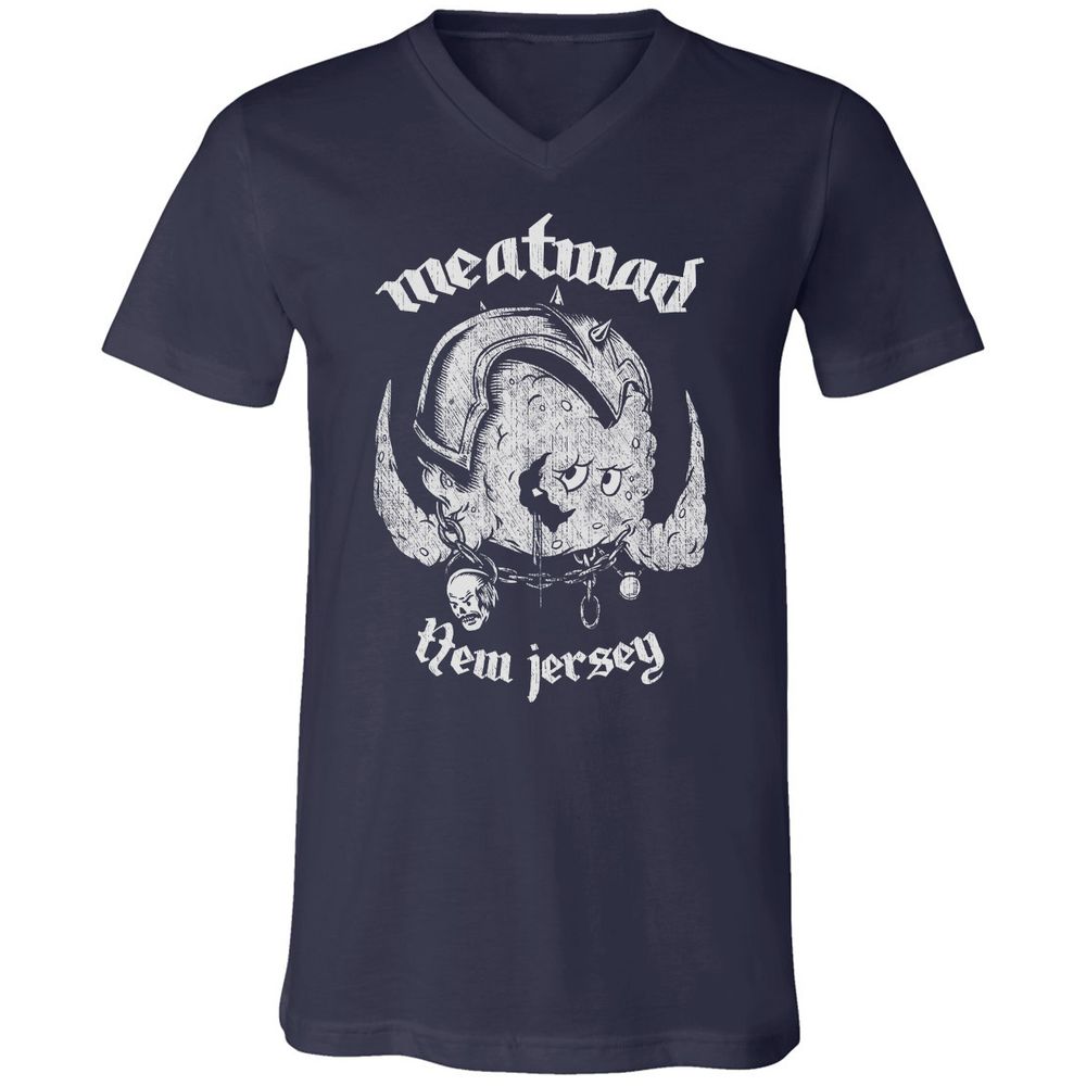 Unisex V-Neck T-Shirt - 8HRTE1TP - Navy - 2