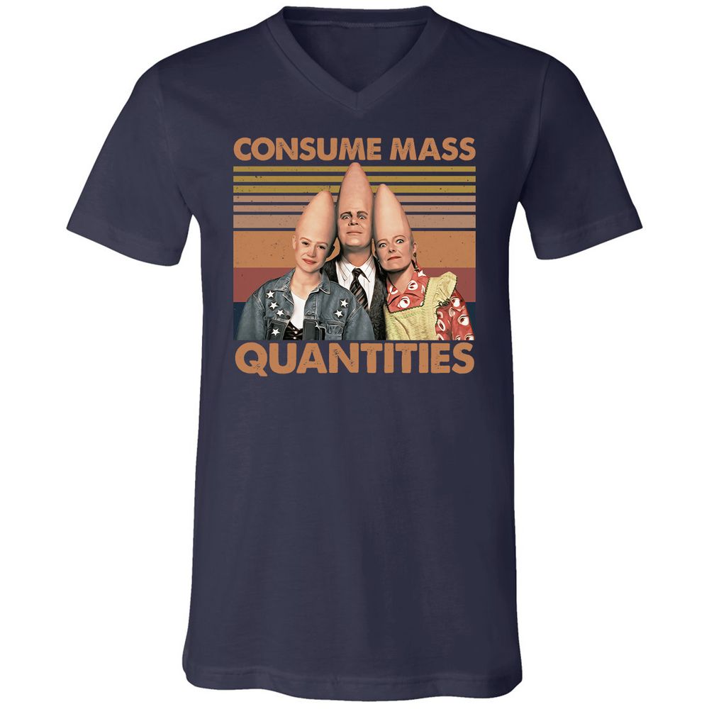 Unisex V-Neck T-Shirt - HU6YN8H4 - Navy - 2