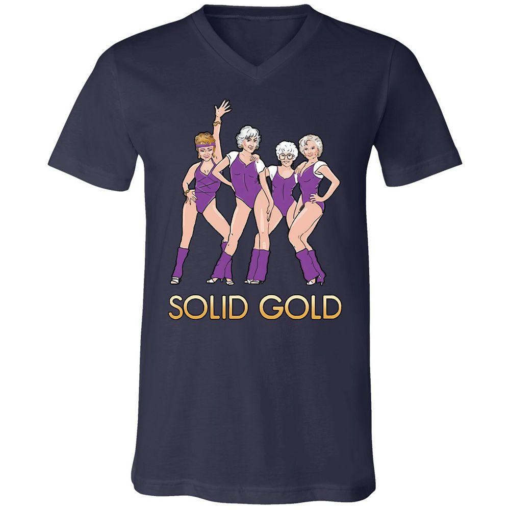 Unisex V-Neck T-Shirt - KHUTTVYX - Navy - 2