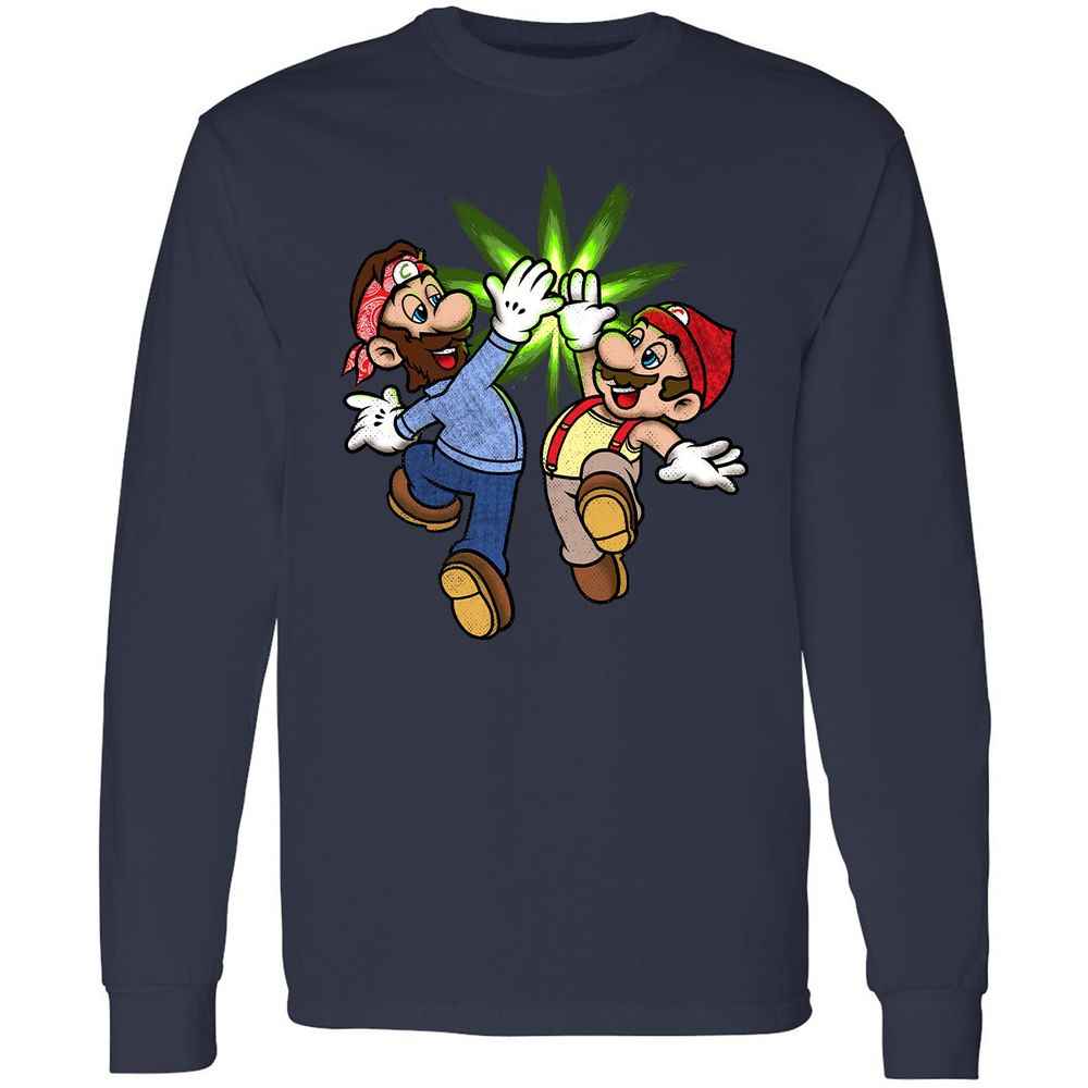 Long Sleeve T-Shirt - DJRV7U4Z - Navy - 2