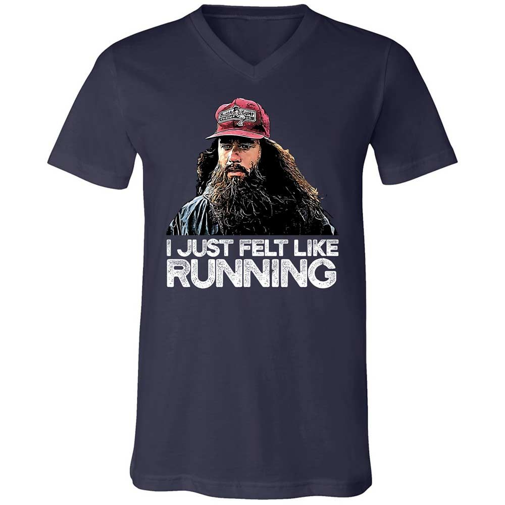 Unisex V-Neck T-Shirt - PW8EE6XV - Navy - 2