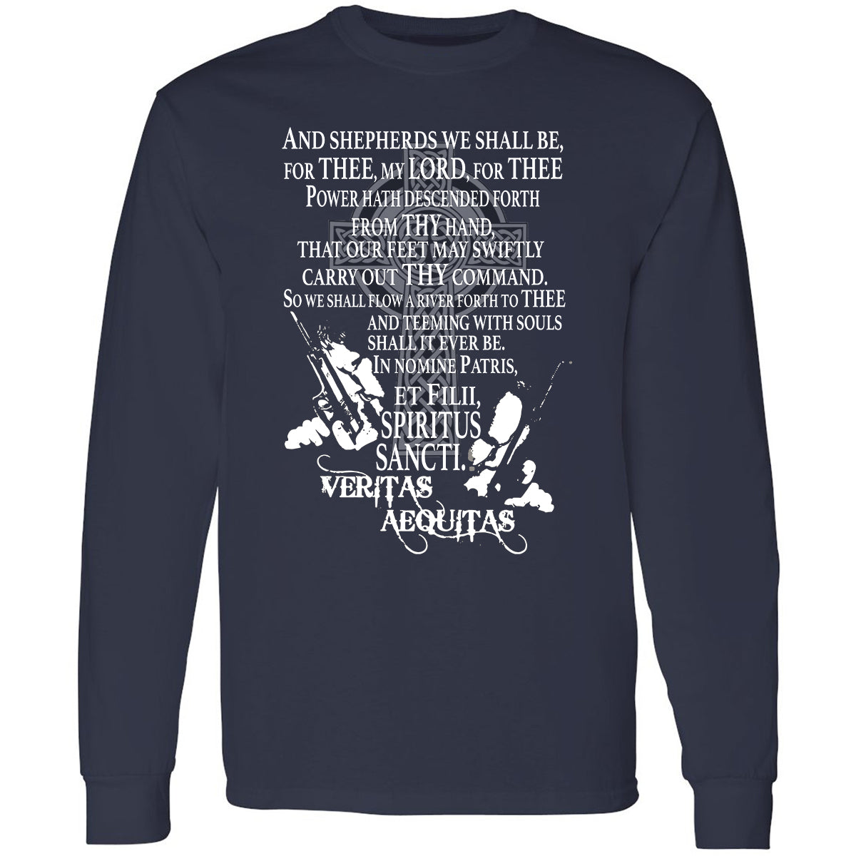 Long Sleeve T-Shirt - SJXGMF5N - Navy - 2