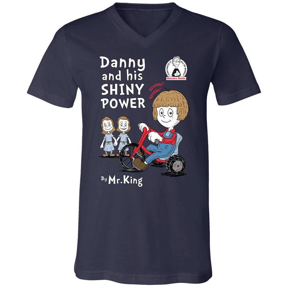 Unisex V-Neck T-Shirt - UXAYNK9B - Navy - 2