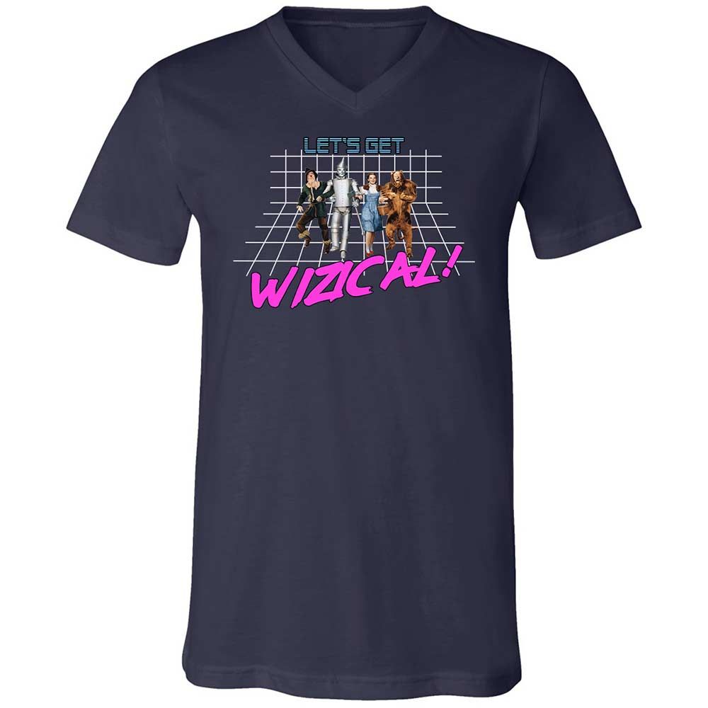 Unisex V-Neck T-Shirt - PM9Q4QXW - Navy - 2