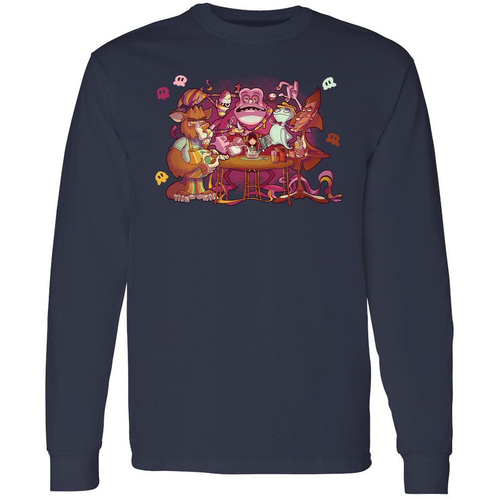 Long Sleeve T-Shirt - YX1ZZWXK - Navy - 2
