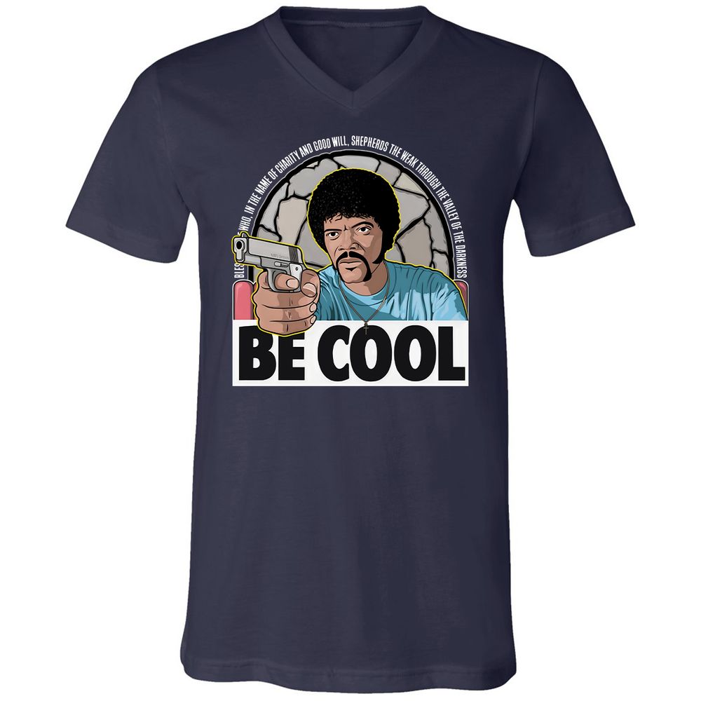 Unisex V-Neck T-Shirt - 2LPKRCMW - Navy - 2