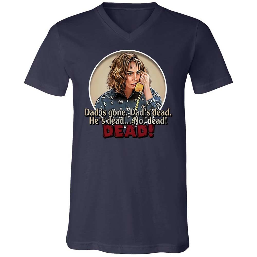 Unisex V-Neck T-Shirt - V4B2UKUN - Navy - 2