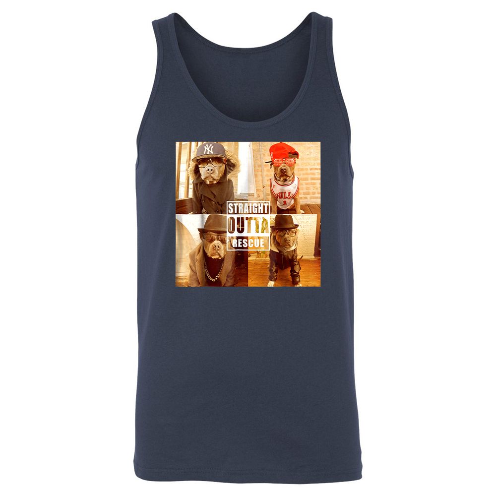 Unisex Jersey Tank - 4G3C7U97 - Navy - 2