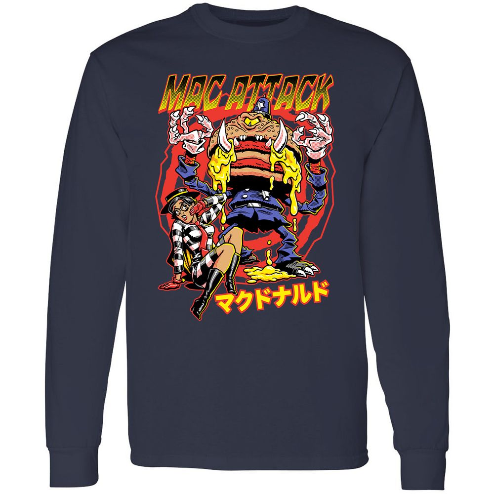Long Sleeve T-Shirt - GWKB8QW8 - Navy - 2