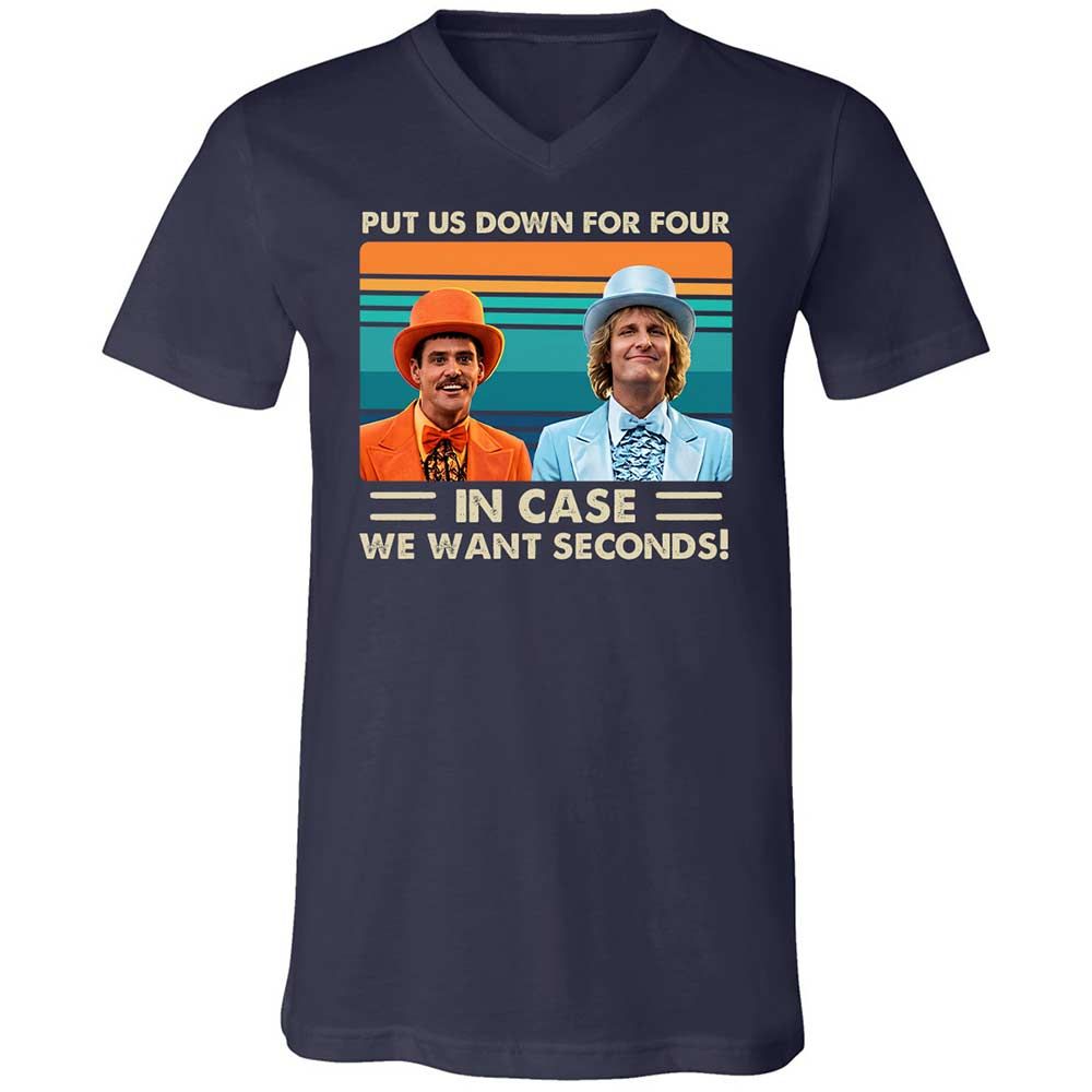 Unisex V-Neck T-Shirt - ARH4ME5V - Navy - 2