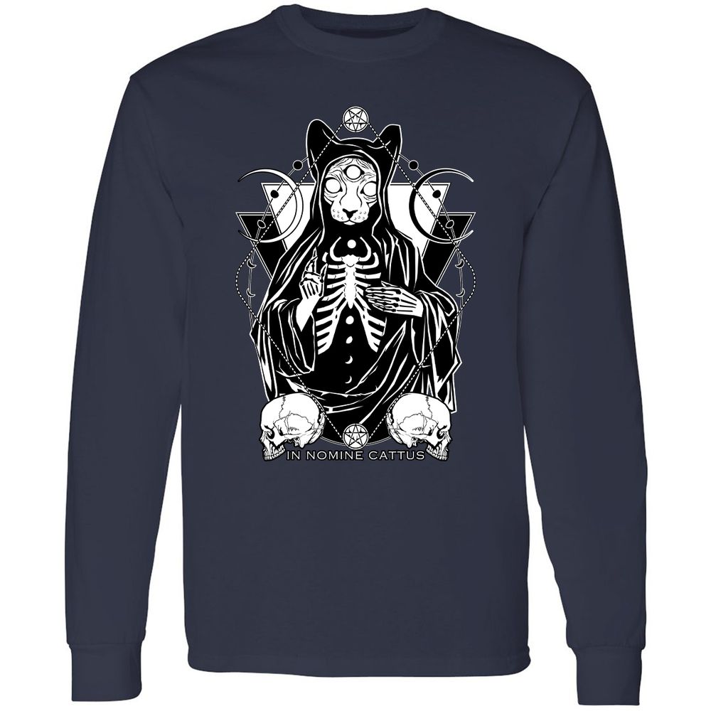 Long Sleeve T-Shirt - MNB3ZVGR - Navy - 2