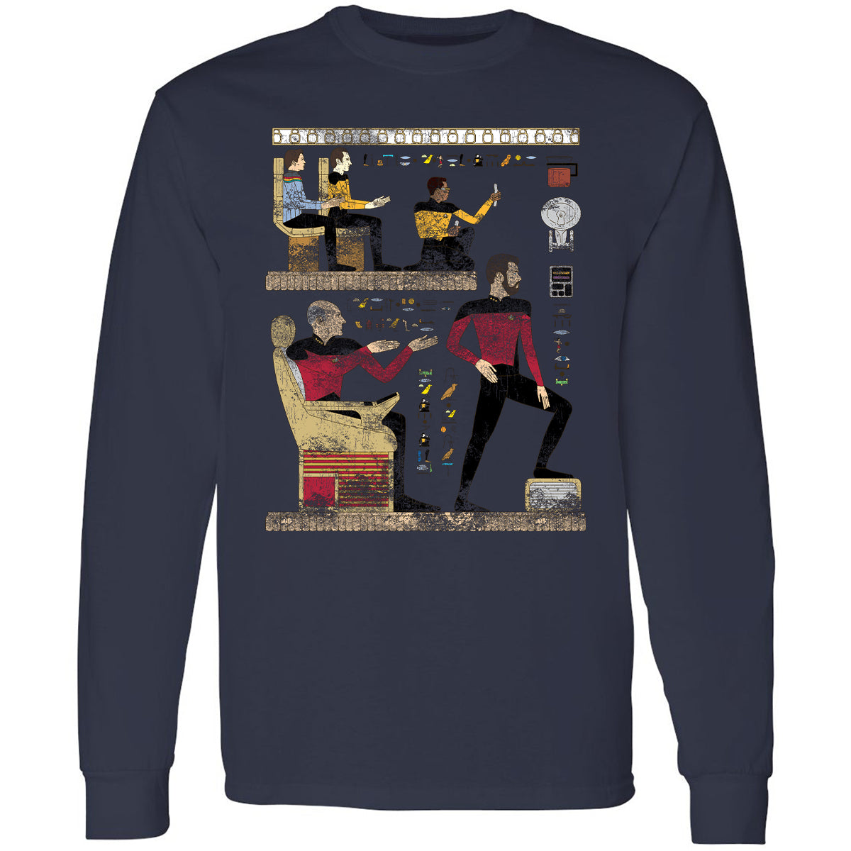 Long Sleeve T-Shirt - DKN7KJJZ - Navy - 2