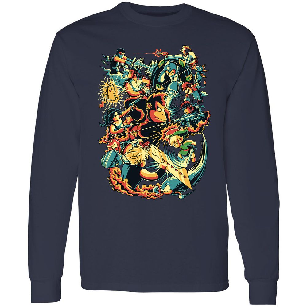 Long Sleeve T-Shirt - QUL1BU37 - Navy - 2