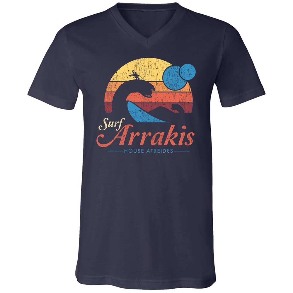 Unisex V-Neck T-Shirt - R8HHV14L - Navy - 2