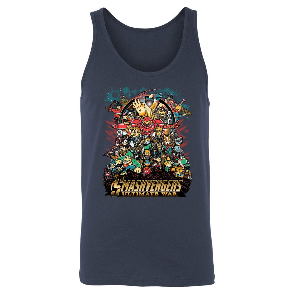 Unisex Jersey Tank - 1QT7E3TQ - Navy - 2