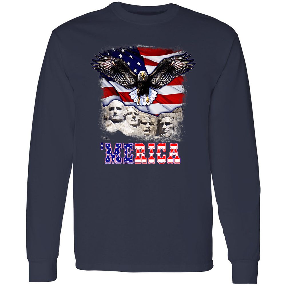 Long Sleeve T-Shirt - QQQL9VY6 - Navy - 2