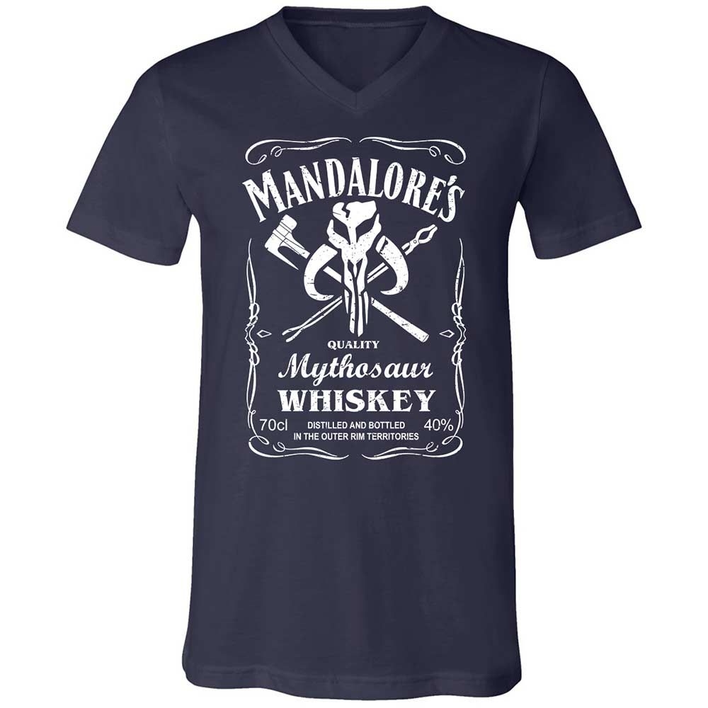 Unisex V-Neck T-Shirt - T36MNDDW - Navy - 2