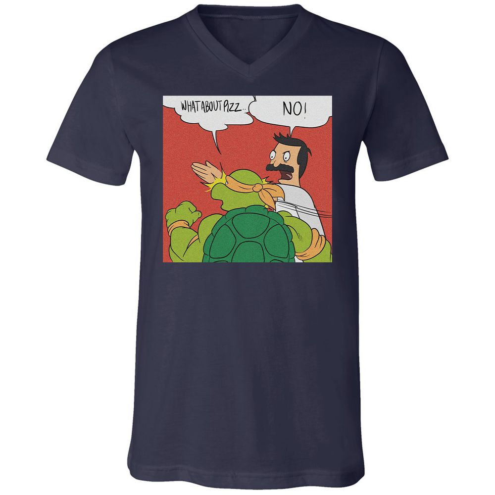 Unisex V-Neck T-Shirt - EDMT4NVF - Navy - 2