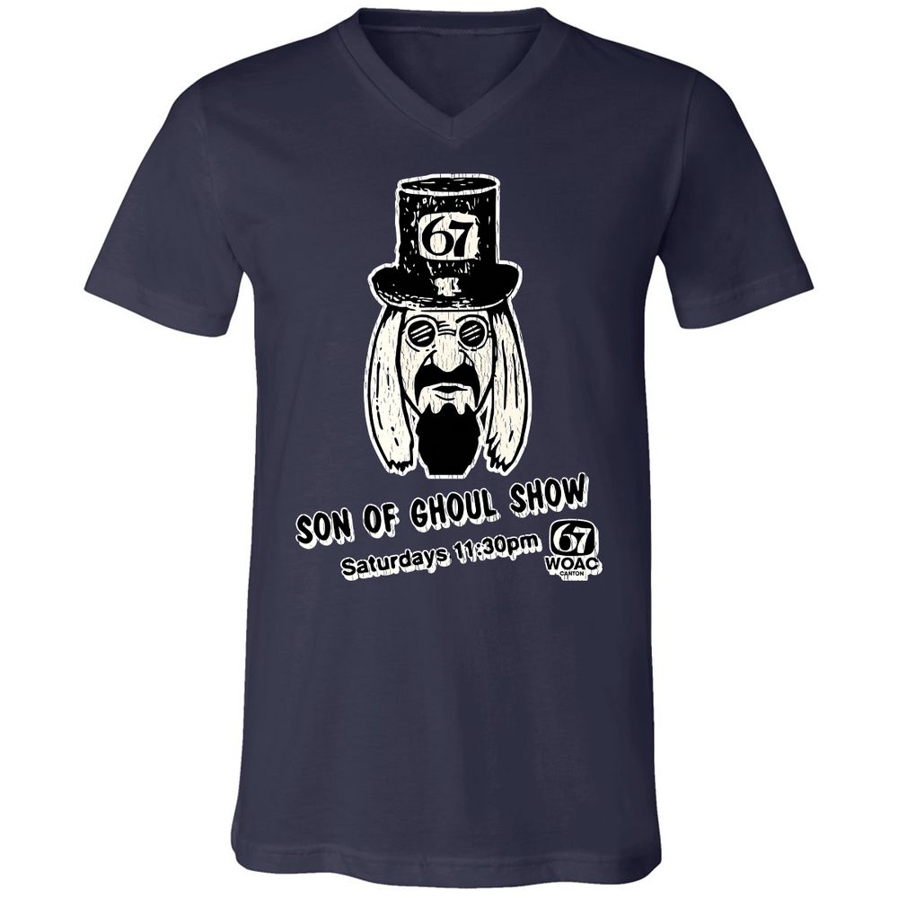 Unisex V-Neck T-Shirt - R5B52KSH - Navy - 2