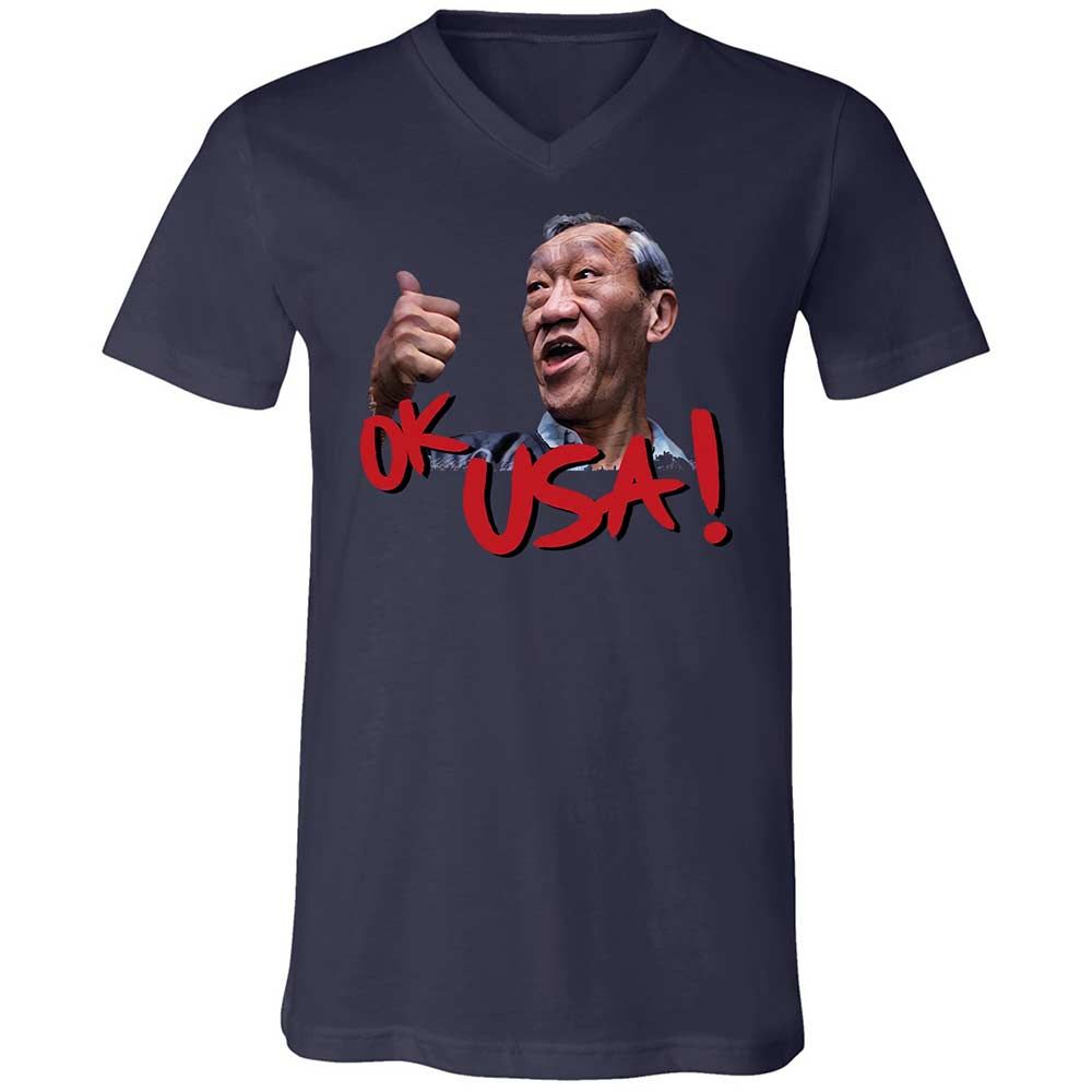Unisex V-Neck T-Shirt - 9HQ15ZQ8 - Navy - 2