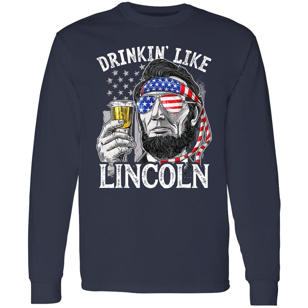 Long Sleeve T-Shirt - D7EBPPYR - Navy - 2