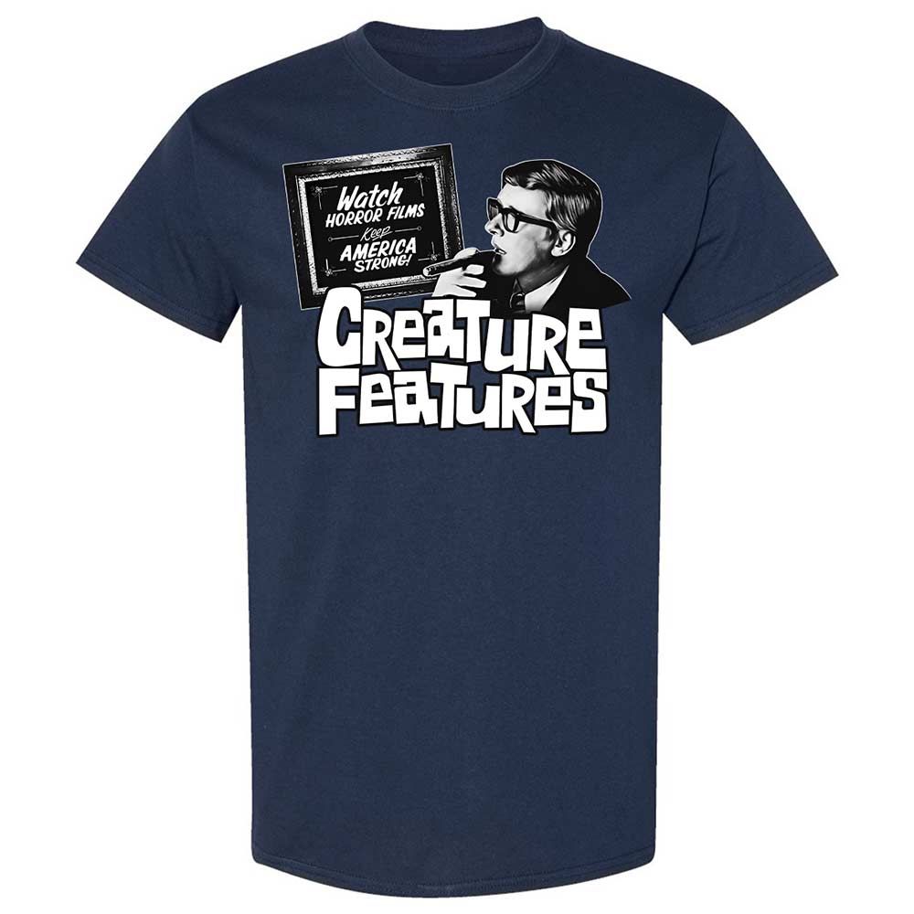Bob Wilkins Creature Features - Navy - 2