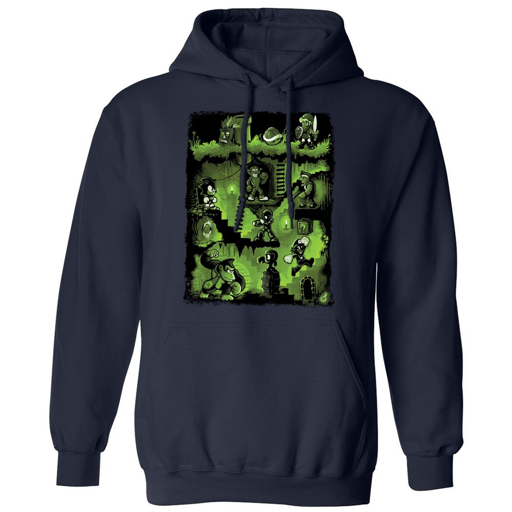 Classic Unisex Hoodie - YZVWK756 - Navy - 2