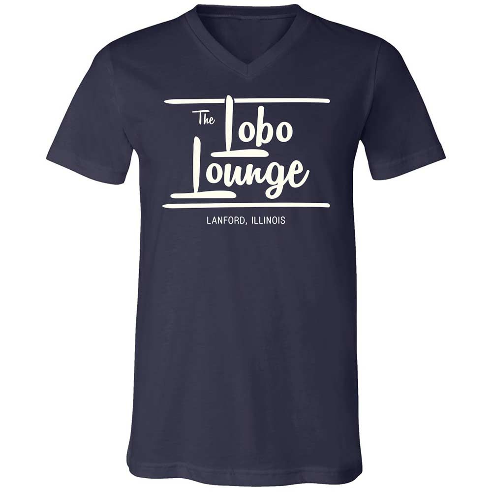 Unisex V-Neck T-Shirt - 6RTNLUAR - Navy - 2