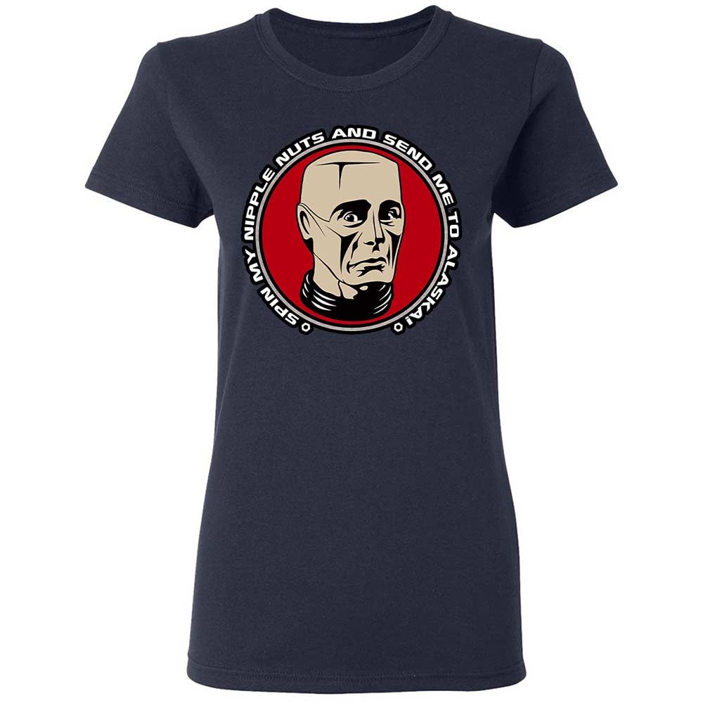 Women's T-Shirt - Q9EH9XB7 - Navy - 2