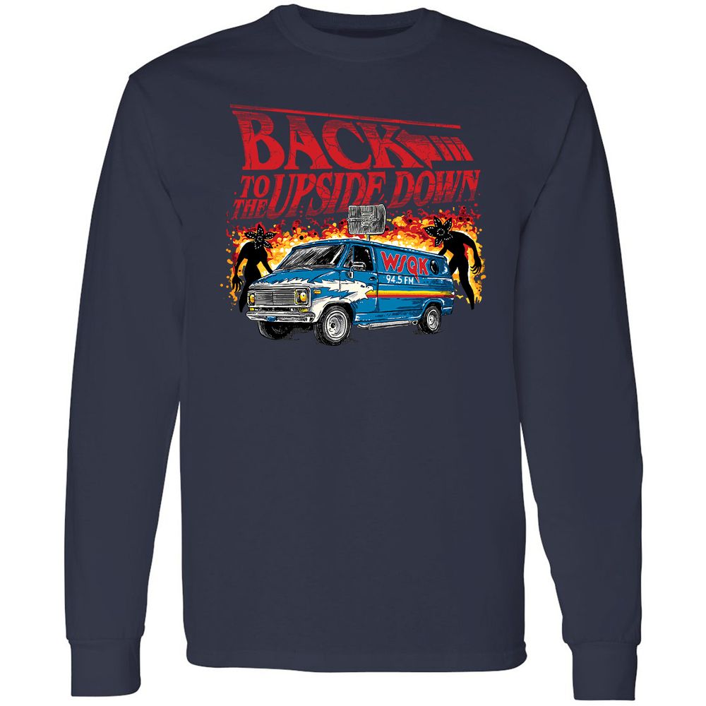Long Sleeve T-Shirt - 3JUQEYDK - Navy - 2