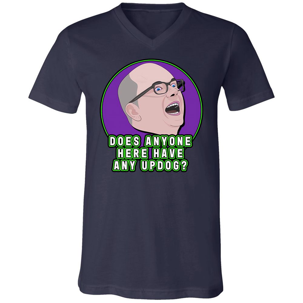 Unisex V-Neck T-Shirt - AHR15F8X - Navy - 2