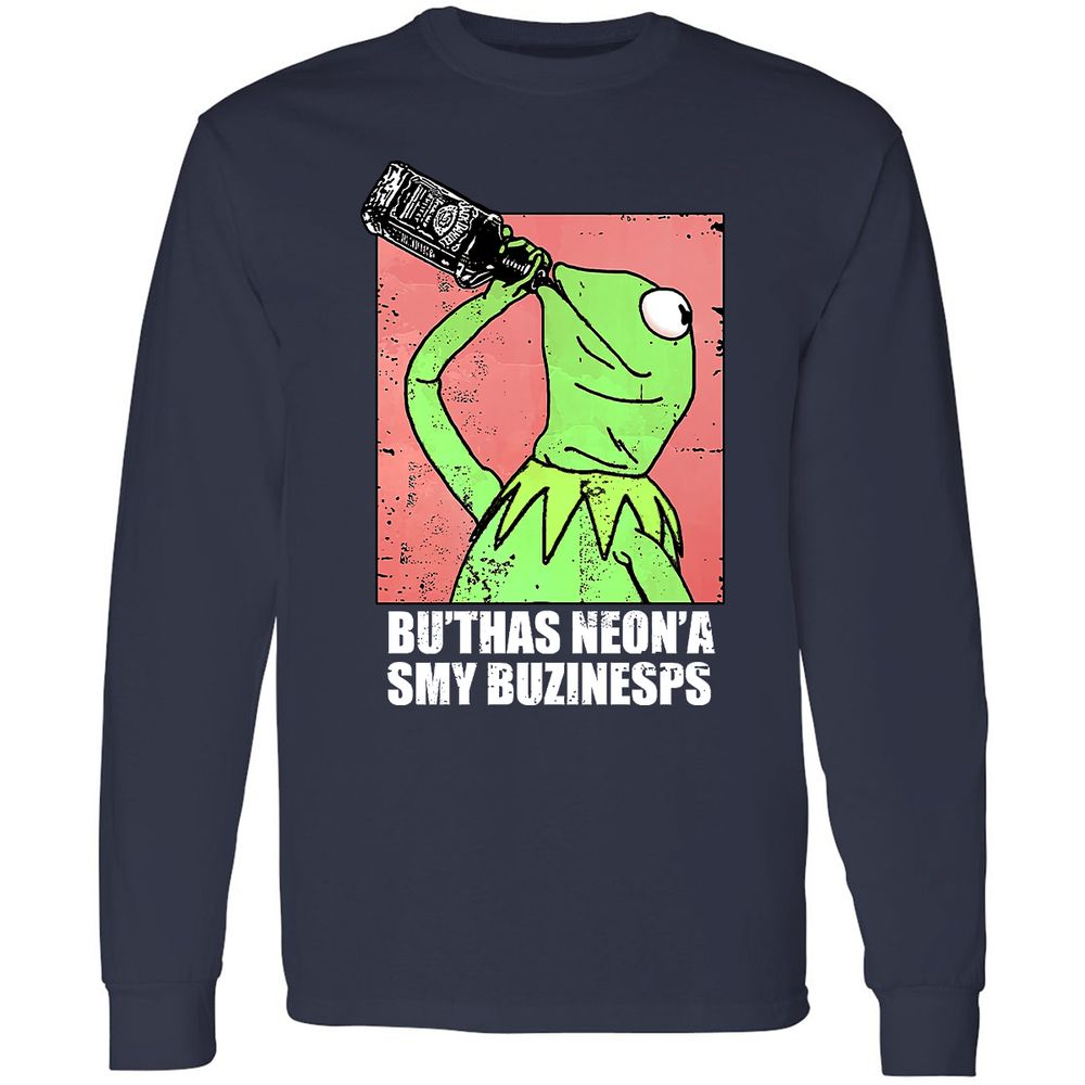 Long Sleeve T-Shirt - KYNBM7JG - Navy - 2