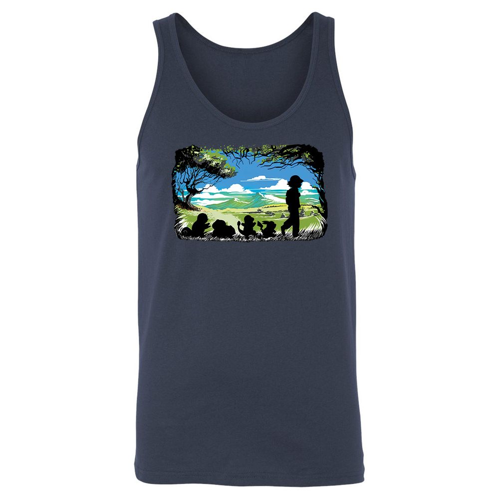Unisex Jersey Tank - UAMY6EEK - Navy - 2