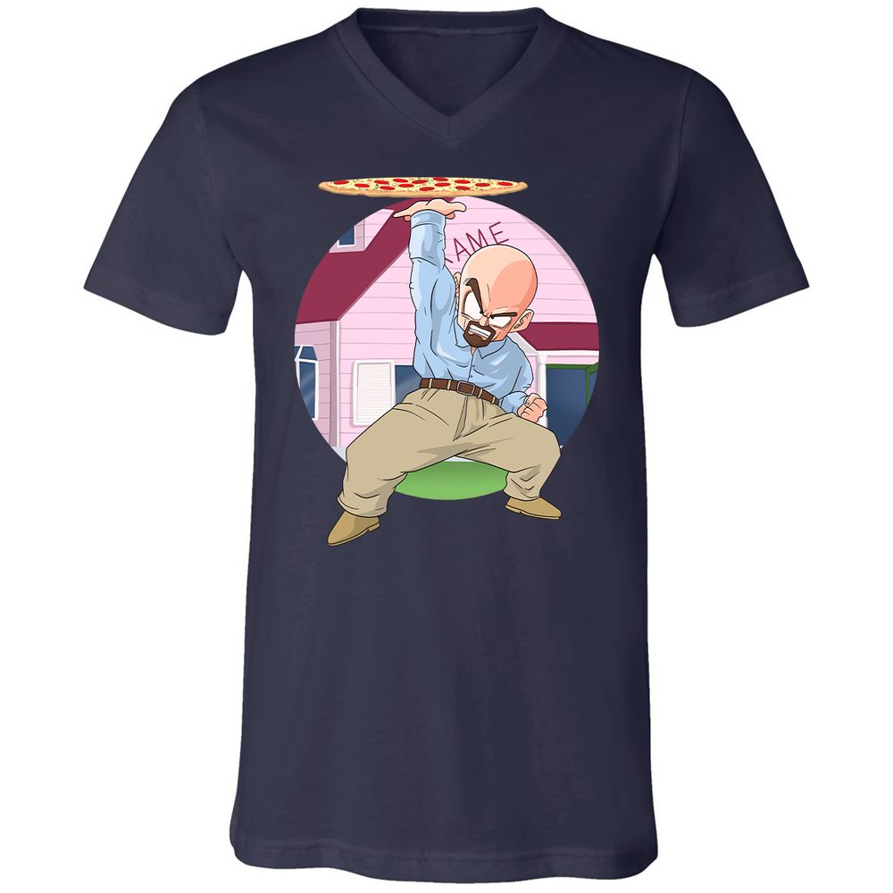 Unisex V-Neck T-Shirt - Z32ADK3X - Navy - 2
