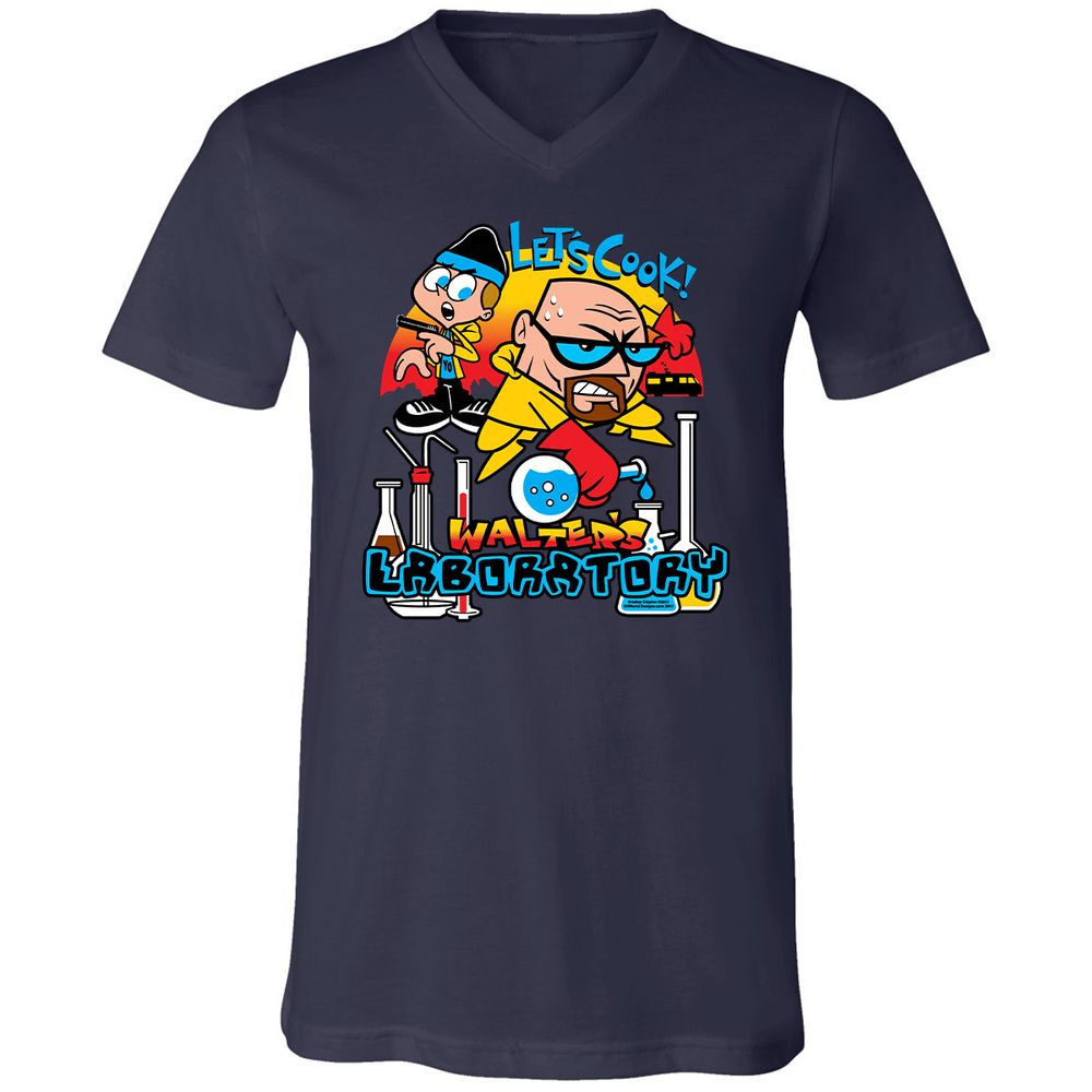 Unisex V-Neck T-Shirt - 29PZUUCS - Navy - 2